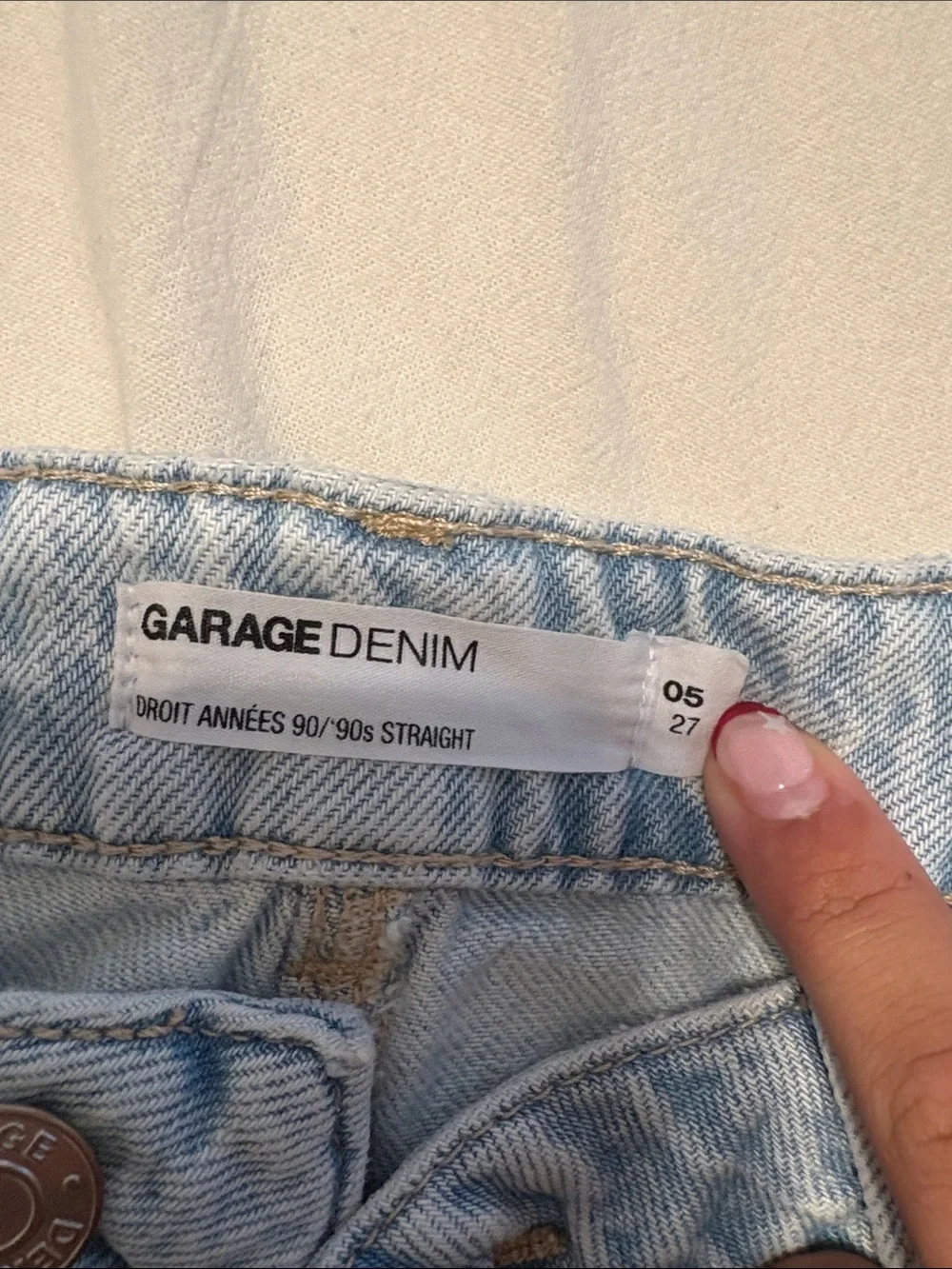 Garage Light Blue Ripped Women's Jeans